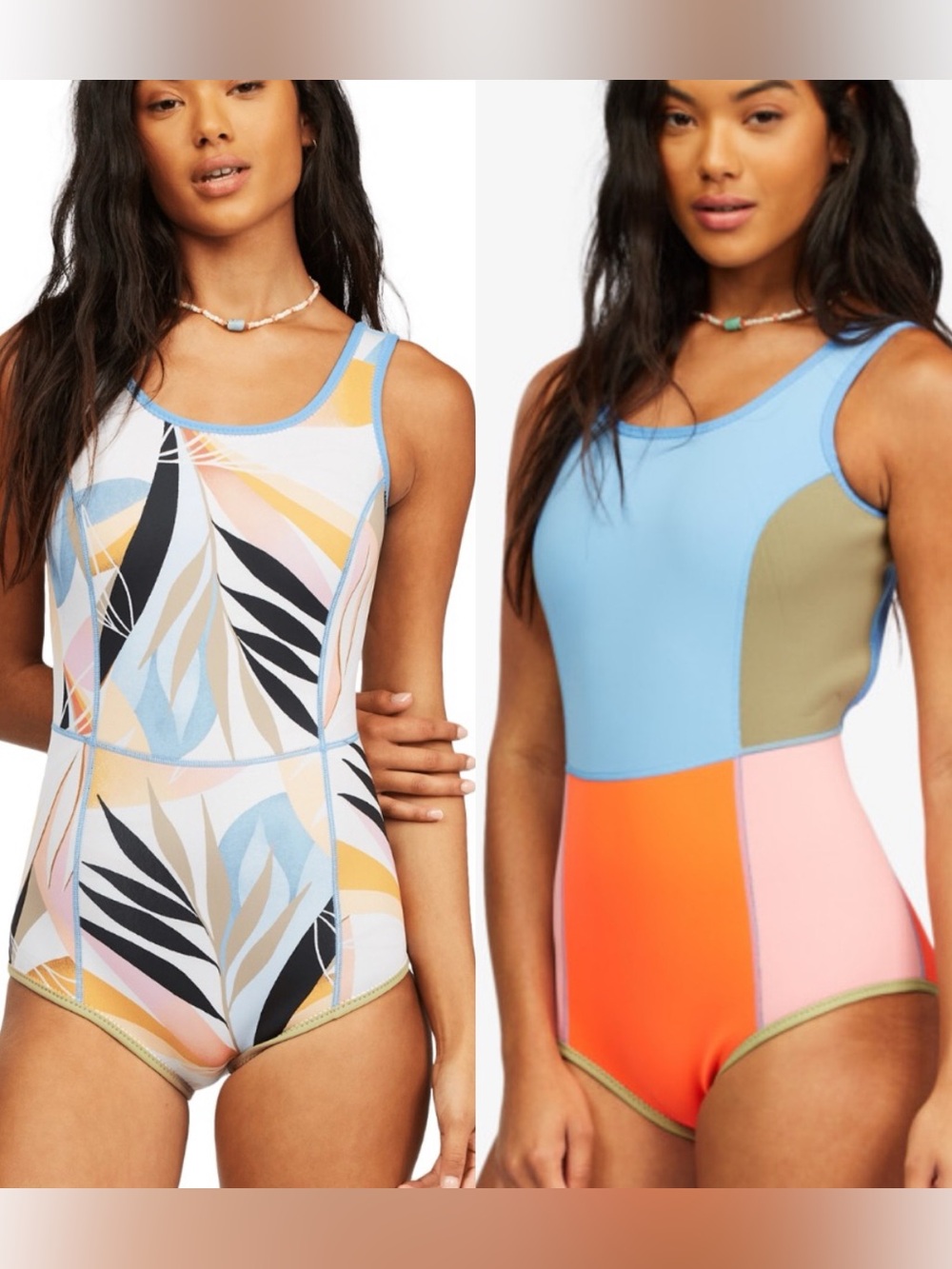 Billabong NWOT seaker reversible one piece swim/wet suit clr heat wave US SZ 4